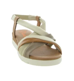 sandales et nu pieds - Casual - femme - Cuir - Beige - Lola canales