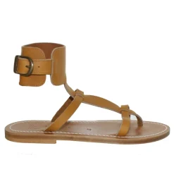 sandales et nu pieds - Casual - femme - Cuir - Marron - K.jacques