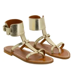 sandales et nu pieds - Casual - femme - Cuir - Or - K.jacques