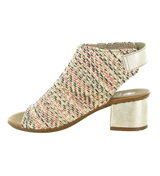 sandales et nu pieds - Casual - femme - Synthétique - Beige - Rieker