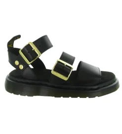 sandales et nu pieds - Casual - femme - Cuir - Noir - Doc martens