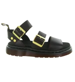 sandales et nu pieds - Casual - femme - Cuir - Marron - Doc martens
