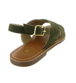 sandales et nu pieds - Casual - femme - Nubuck - Vert - Atelier tropezien