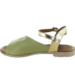 sandales et nu pieds - Casual - femme - Cuir laminé - Kaki - Bueno