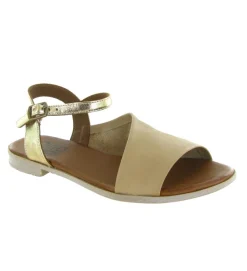 sandales et nu pieds - Casual - femme - Cuir laminé - Beige - Bueno
