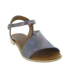 sandales et nu pieds - Casual - femme - Cuir laminé - Bleu Marine - Bueno