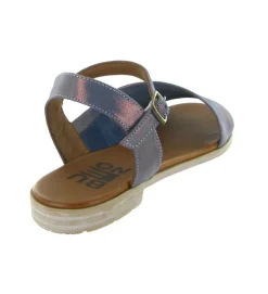 sandales et nu pieds - Casual - femme - Cuir laminé - Bleu Marine - Bueno