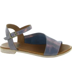 sandales et nu pieds - Casual - femme - Cuir laminé - Bleu Marine - Bueno