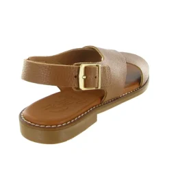 sandales et nu pieds - Confort - femme - Cuir - Camel - Oh my sandals