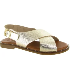 sandales et nu pieds - Confort - femme - Cuir - Or - Oh my sandals