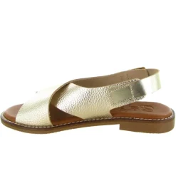 sandales et nu pieds - Confort - femme - Cuir - Or - Oh my sandals
