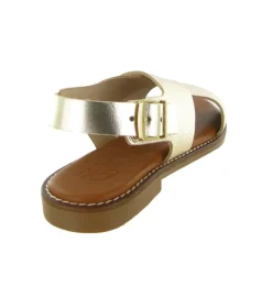 sandales et nu pieds - Confort - femme - Cuir - Or - Oh my sandals