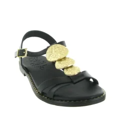 sandales et nu pieds - Confort - femme - Cuir - Noir - Oh my sandals