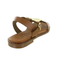sandales et nu pieds - Confort - femme - Cuir - Marron - Oh my sandals
