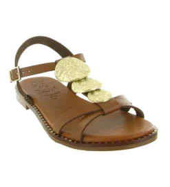 sandales et nu pieds - Confort - femme - Cuir - Marron - Oh my sandals