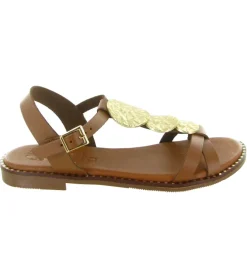 sandales et nu pieds - Confort - femme - Cuir - Marron - Oh my sandals