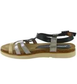 sandales et nu pieds - Confort - femme - Cuir - Noir - Xapatan