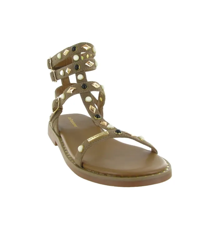 sandales et nu pieds - Confort - femme - Cuir - Beige - Les tropeziennes