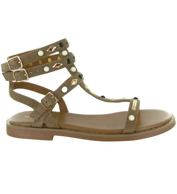 sandales et nu pieds - Confort - femme - Cuir - Beige - Les tropeziennes