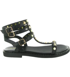 sandales et nu pieds - Confort - femme - Cuir - Noir - Les tropeziennes