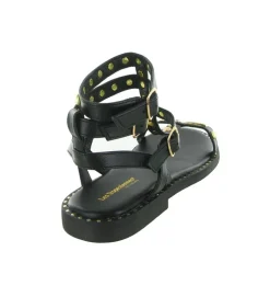 sandales et nu pieds - Confort - femme - Cuir - Noir - Les tropeziennes
