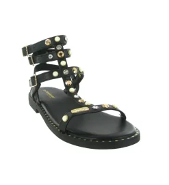 sandales et nu pieds - Confort - femme - Cuir - Noir - Les tropeziennes