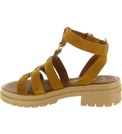 sandales et nu pieds - Confort - femme - Nubuck - Beige - Les tropeziennes