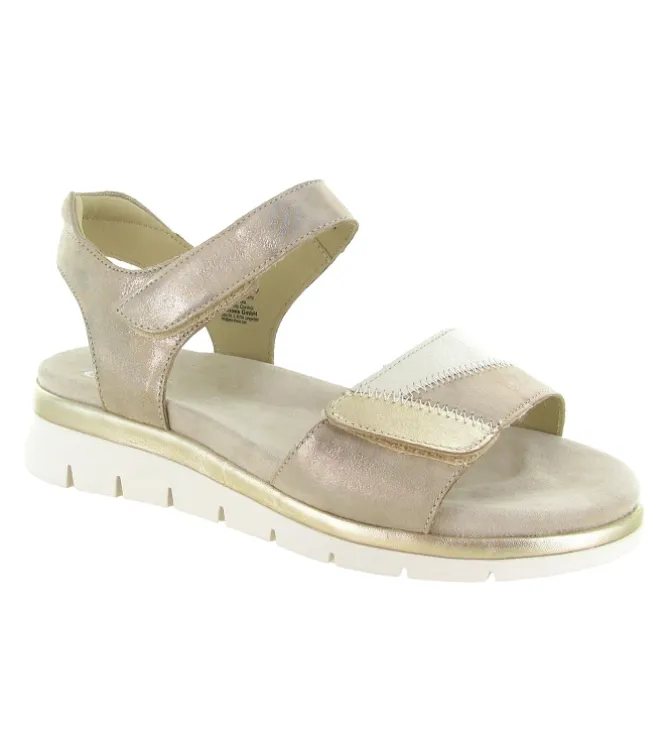 sandales et nu pieds - Confort - femme - Cuir - Crème - Ara