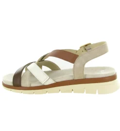sandales et nu pieds - Confort - femme - Cuir - Crème - Ara