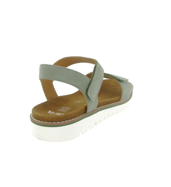 sandales et nu pieds - Confort - femme - Cuir - Kaki - Ara