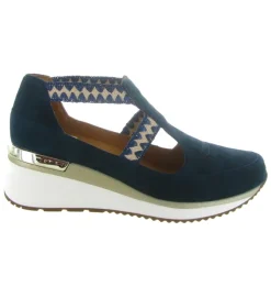 sandales et nu pieds - Confort - femme - Nubuck - Bleu Marine - Mamzelle
