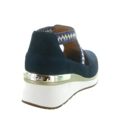 sandales et nu pieds - Confort - femme - Nubuck - Bleu Marine - Mamzelle