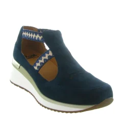 sandales et nu pieds - Confort - femme - Nubuck - Bleu Marine - Mamzelle