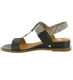 sandales et nu pieds - Confort - femme - Cuir - Noir - Mamzelle