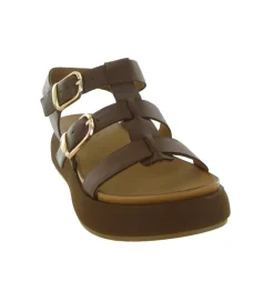 sandales et nu pieds - Confort - femme - Cuir - Marron - Inuovo