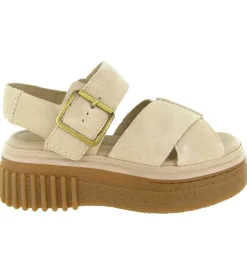sandales et nu pieds - Confort - femme - Cuir - Crème - Clarks