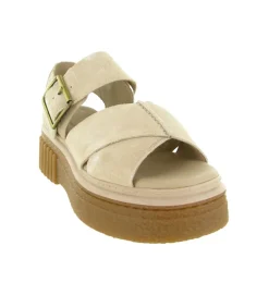 sandales et nu pieds - Confort - femme - Cuir - Crème - Clarks