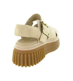 sandales et nu pieds - Confort - femme - Cuir - Crème - Clarks