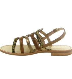 sandales et nu pieds - Confort - femme - Cuir - Léopard - Les tropeziennes