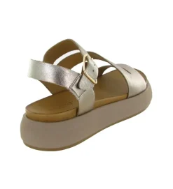 sandales et nu pieds - Confort - femme - Cuir - Rose - Inuovo