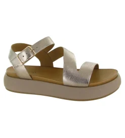 sandales et nu pieds - Confort - femme - Cuir - Rose - Inuovo