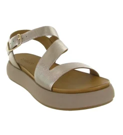 sandales et nu pieds - Confort - femme - Cuir - Rose - Inuovo