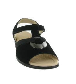 sandales et nu pieds - Confort - femme - Nubuck - Noir - Ara