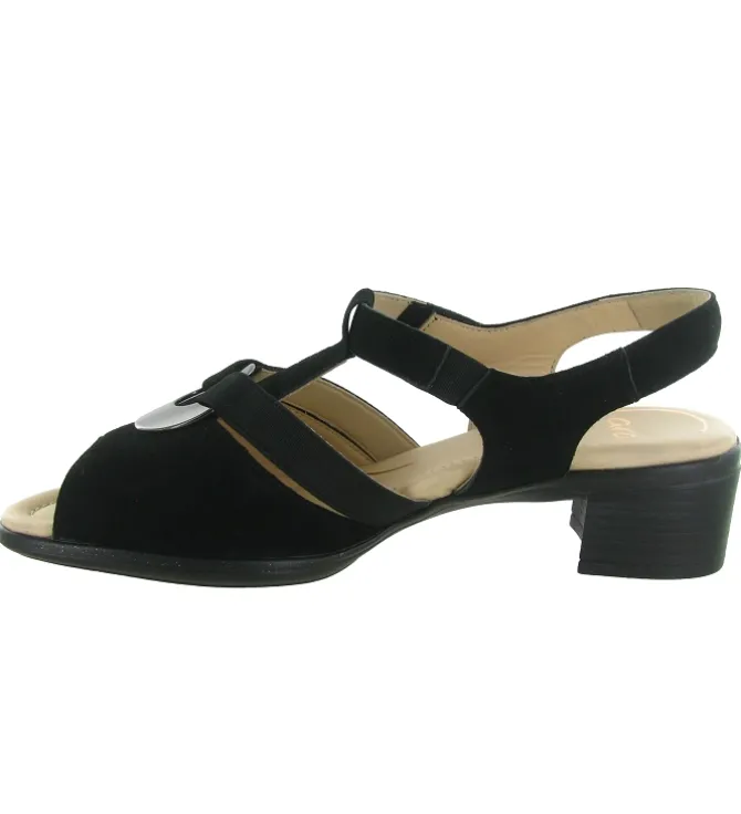 sandales et nu pieds - Confort - femme - Nubuck - Noir - Ara