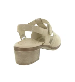 sandales et nu pieds - Confort - femme - Nubuck - Beige - Ara