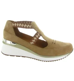 sandales et nu pieds - Confort - femme - Nubuck - Beige - Mamzelle