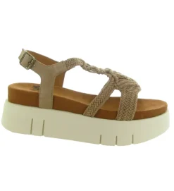 sandales et nu pieds - Confort - femme - Nubuck - Beige - Mamzelle