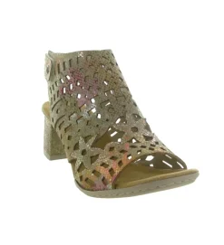 sandales et nu pieds - Confort - femme - Synthétique - Or - Rieker