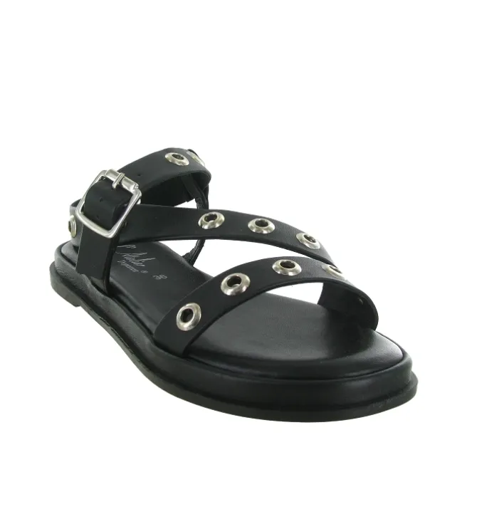 sandales et nu pieds - Confort - femme - Cuir - Noir - Atelier tropezien