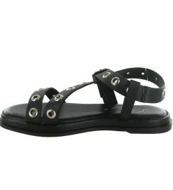 sandales et nu pieds - Confort - femme - Cuir - Noir - Atelier tropezien